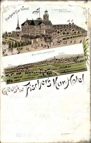 Litho Wolfenbüttel in Niedersachsen, Fischers Kurhotel, Brocken