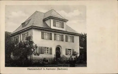 Ak Hennersdorf Kamenz Sachsen, Villa