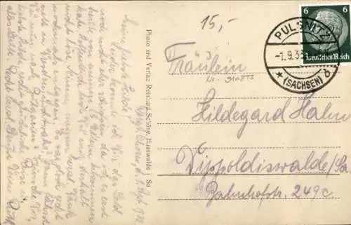 Ak Ohorn in Sachsen, Gickelsberg, Schwedenstein, Forsthaus