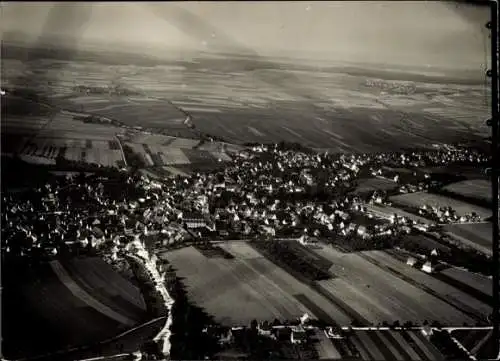 Foto Langenau bei Ulm in Württemberg, Luftbild