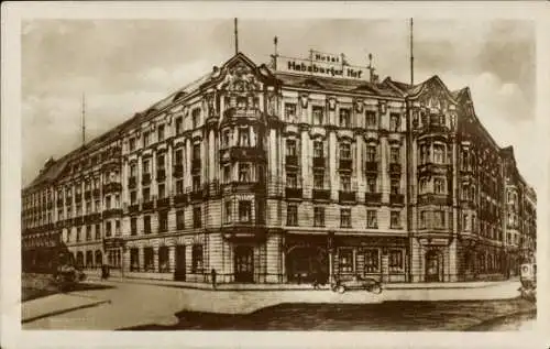 Ak Berlin Kreuzberg, Askanischer Platz 1, Hotel Habsburger Hof, Inh. Fritz Otto