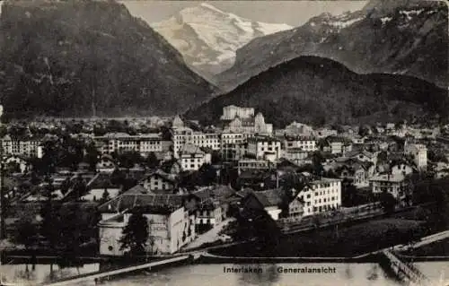 Ak Interlaken Kanton Bern, Gesamtansicht