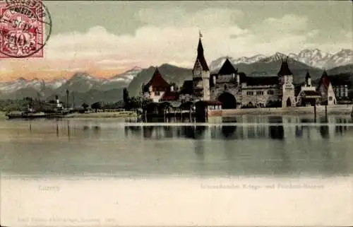 Ak Luzern, Int. Kriegs- und Friedens-Museum
