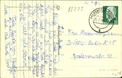 Ak Grünbach im Vogtland, Panorama