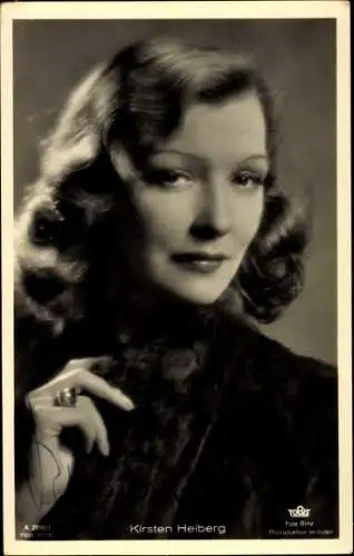 Ak Schauspielerin Kirsten Heiberg, Portrait, Ross Verlag Nr. A 2688/1, Autogramm