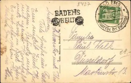 Ak Bad Ems, Römerstraße mit Kurtheater