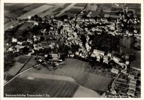 Ak Siebenlehn Großschirma in Sachsen, Fliegeraufnahme