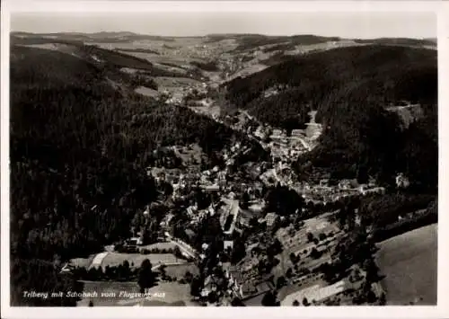 Ak Triberg im Schwarzwald, Fliegeraufnahme