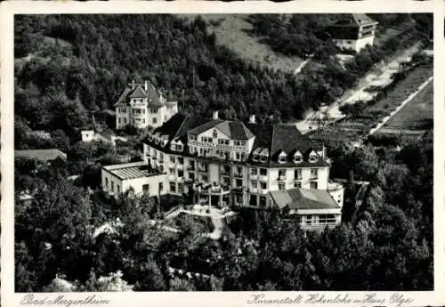 Ak Bad Mergentheim in Tauberfranken, Historisches Gebäude, Heilstatthaus Hohenlohe, Haus Olga, Ga