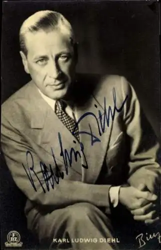 Ak Schauspieler Karl Ludwig Diehl, Portrait