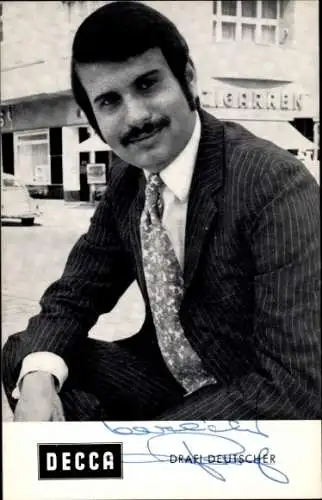 Autogrammkarte Sänger Drafi Deutscher, Autogramm