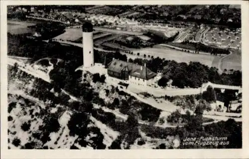 Ak Jena in Thüringen, Fuchsturm, Fliegeraufnahme