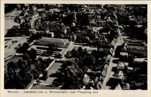Ak Weimar in Thüringen, Fliegeraufnahme