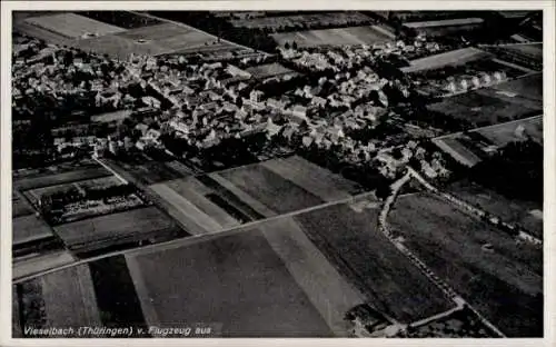 Ak Vieselbach Erfurt in Thüringen, Fliegeraufnahme