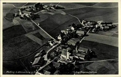 Ak Pfaffing in Oberbayern, Luftaufnahme