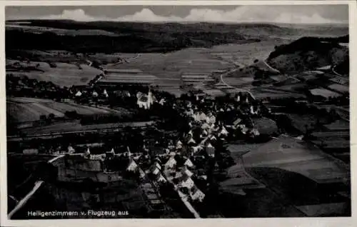 Ak Heiligenzimmern Rosenfeld im Zollernalbkreis Württemberg, Luftaufnahme von  ländliche Umgebung