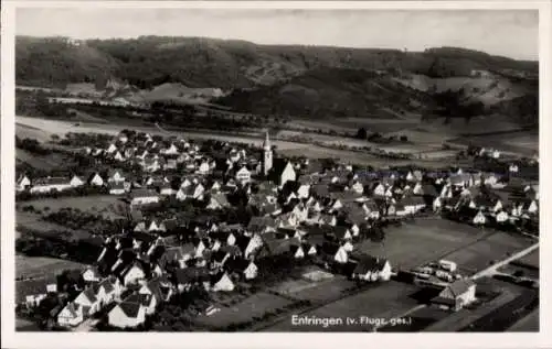 Ak Entringen Ammerbuch in Baden Württemberg, Hohenentringen, Luftaufnahme von  Kirche, Wohnhäuser