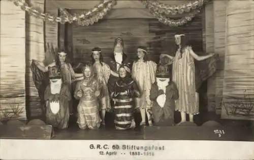 Ak 60. Stiftungsfest, GRC, 1913, Verkleidete Kinder