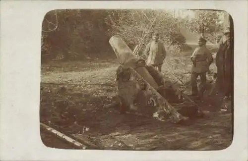Foto Ak Montigny, Französischer 22cm-Mörser