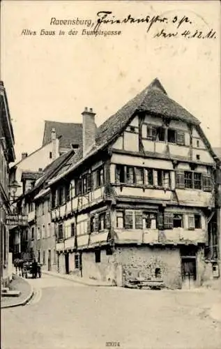 Ak Ravensburg in Württemberg Oberschwaben, Altes Haus in der Humpisgasse