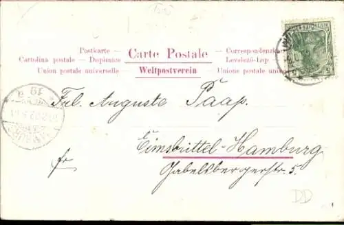 Präge Passepartout Ak Potsdam, Stadtschloss mit Neptun Fontaine