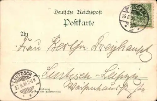 Litho Potsdam, Neues Palais, Die Communs