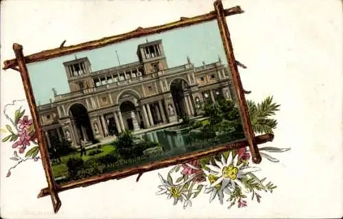 Passepartout Litho Potsdam, Orangerie, Edelweiß