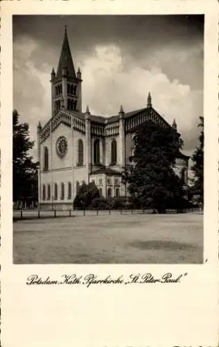 Ak Potsdam, Katholische Pfarrkirche Sankt Peter Paul