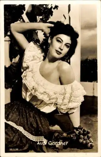 Ak Schauspielerin Ava Gardner, Porträt