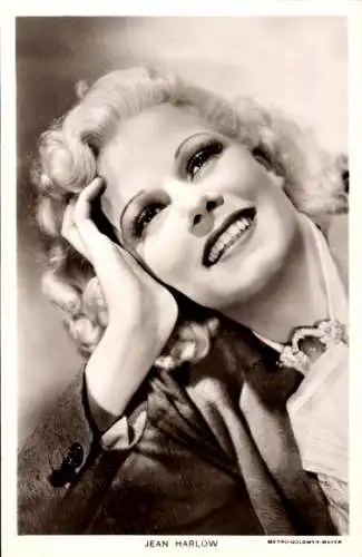 Ak Schauspielerin Jean Harlow, Porträt