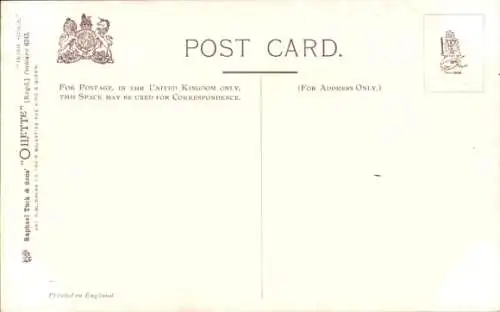 Künstler Ak Hamish, weinendes Mädchen, er geht weg