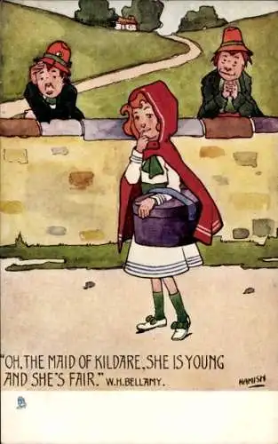 Künstler Ak Hamish, Maid of Kildare, She's Young and She's Fair