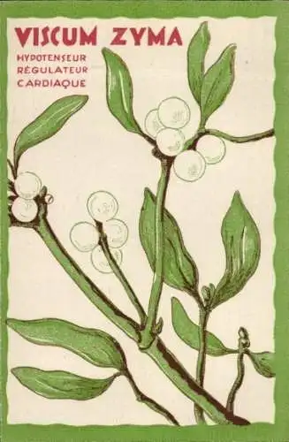 CPA Reklame, Viscum Zyma, Hypotenseur Regulateur Cardiaque