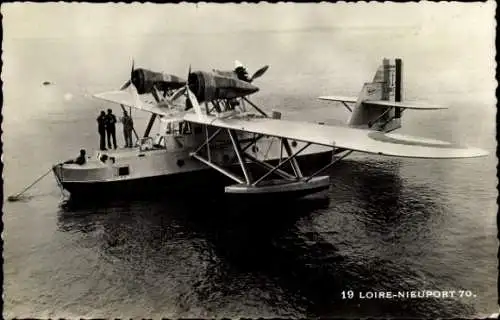 CPA Hydravion Loire-Nieuport 70