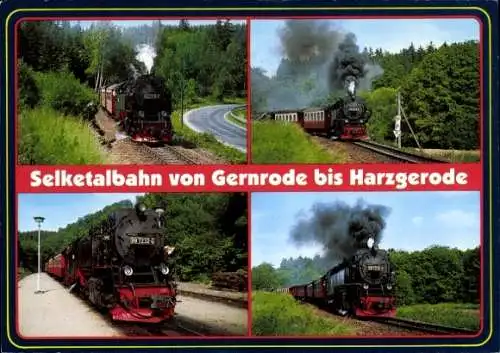 Ak Selketalbahn von Gernrode bis Harzgerode, Dampflokomotive