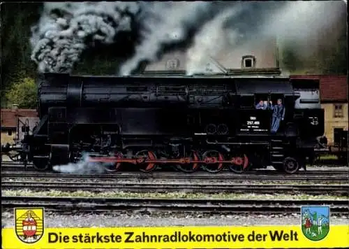 Ak Die stärkste Zahnradlokomotive der Welt, Strecke Vordernberg-Präbichl-Eisenerz