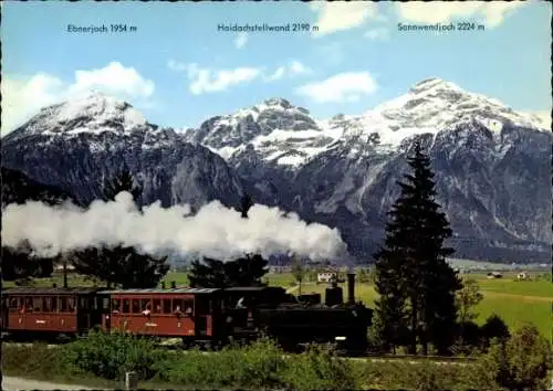 Ak Zillertal Tirol, Eisenbahn