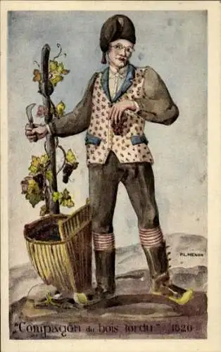 Künstler Ak Menon, P., Compagon du bois lordu, 1820