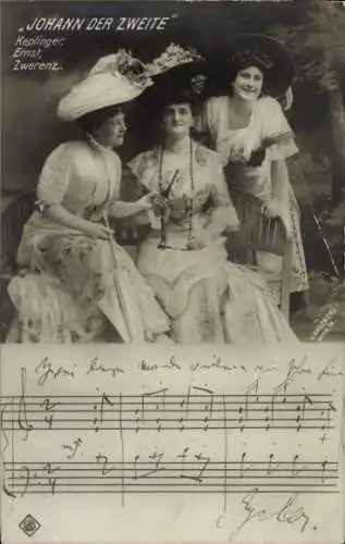 Lied Ak Johann der Zweite, Keplinger Ernst, Zwerenz, Drei Frauen