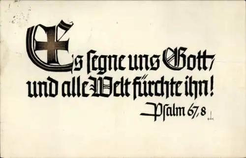 Ak Ilsenburg im Harz, Psalm 67,8