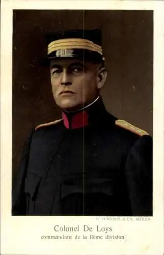 Ak Meilen Kanton Zürich, Pfannenstiel, Oberst De Loys, Kommandant der 2. Division