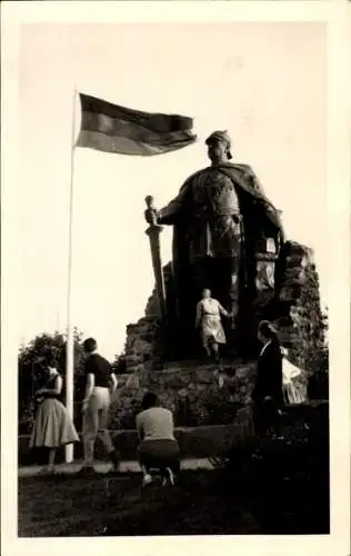 Ak Aschberg Klingenthal im Vogtland Sachsen, Bismarck Denkmal