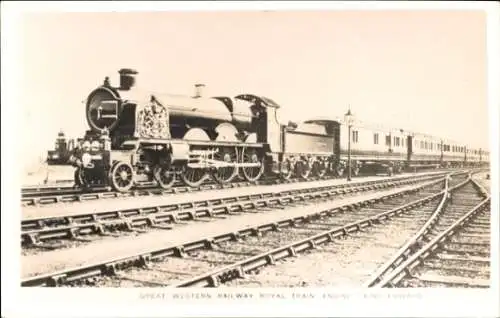 Ak Dresden Blasewitz, Dampflokomotive 'King Edward' der Great Western Railway.