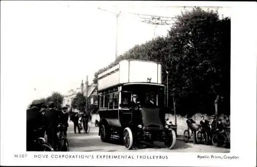 Ak Hove East Sussex England, Hove Corporation's Experimental Trolley Bus