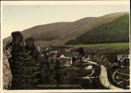 Ak Kamionki Steinkunzendorf Schlesien, Gesamtansicht, Eulengebirge
