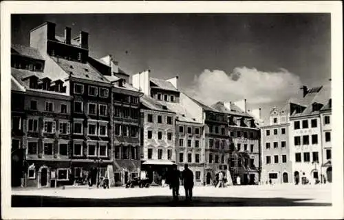 Ak Warszawa Warschau Polen, Altstadtmarktplatz