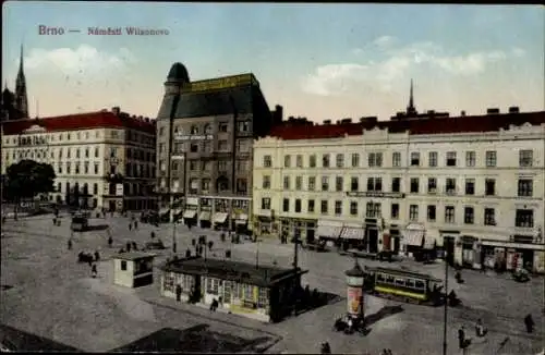 Ak Brno Brünn Südmähren, Náměstí Wilsonovo