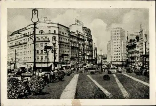 Ak Beograd Belgrad Serbien, Hotel Balkan, Terazije, Stadtansicht, Straßenansicht
