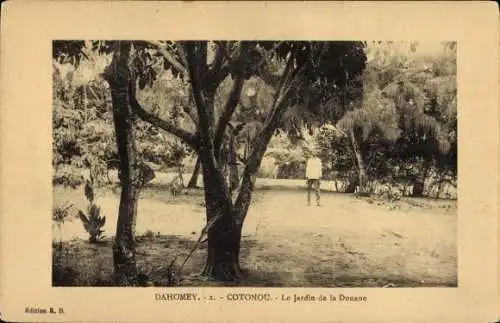 Ak Cotonou Dahomey Benin, Dahomey,  Jardin de la Douane
