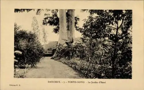 Ak Porto Novo Dahomey Benin, Le Jardin d'Essai